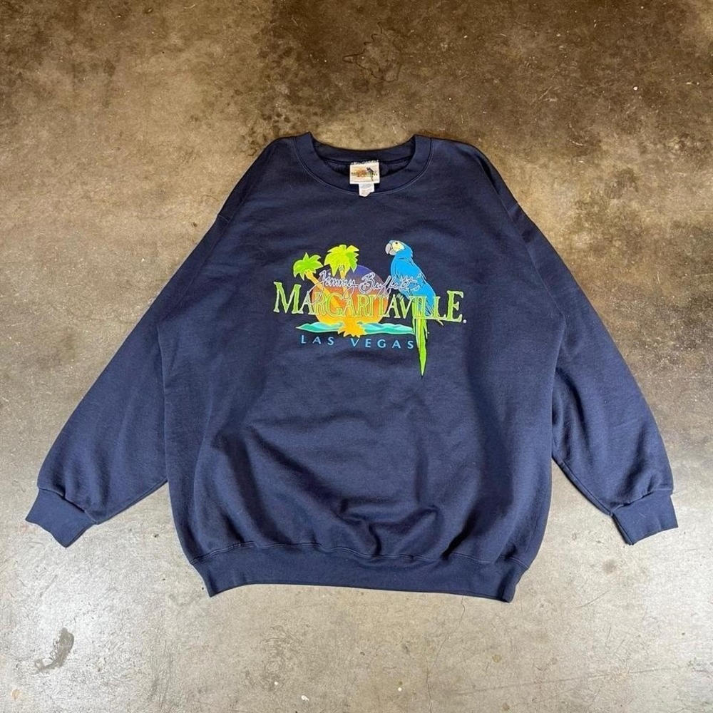 Vintage 90s Margaritaville Las Vegas Crewneck Sweatshirt Men's Size XL